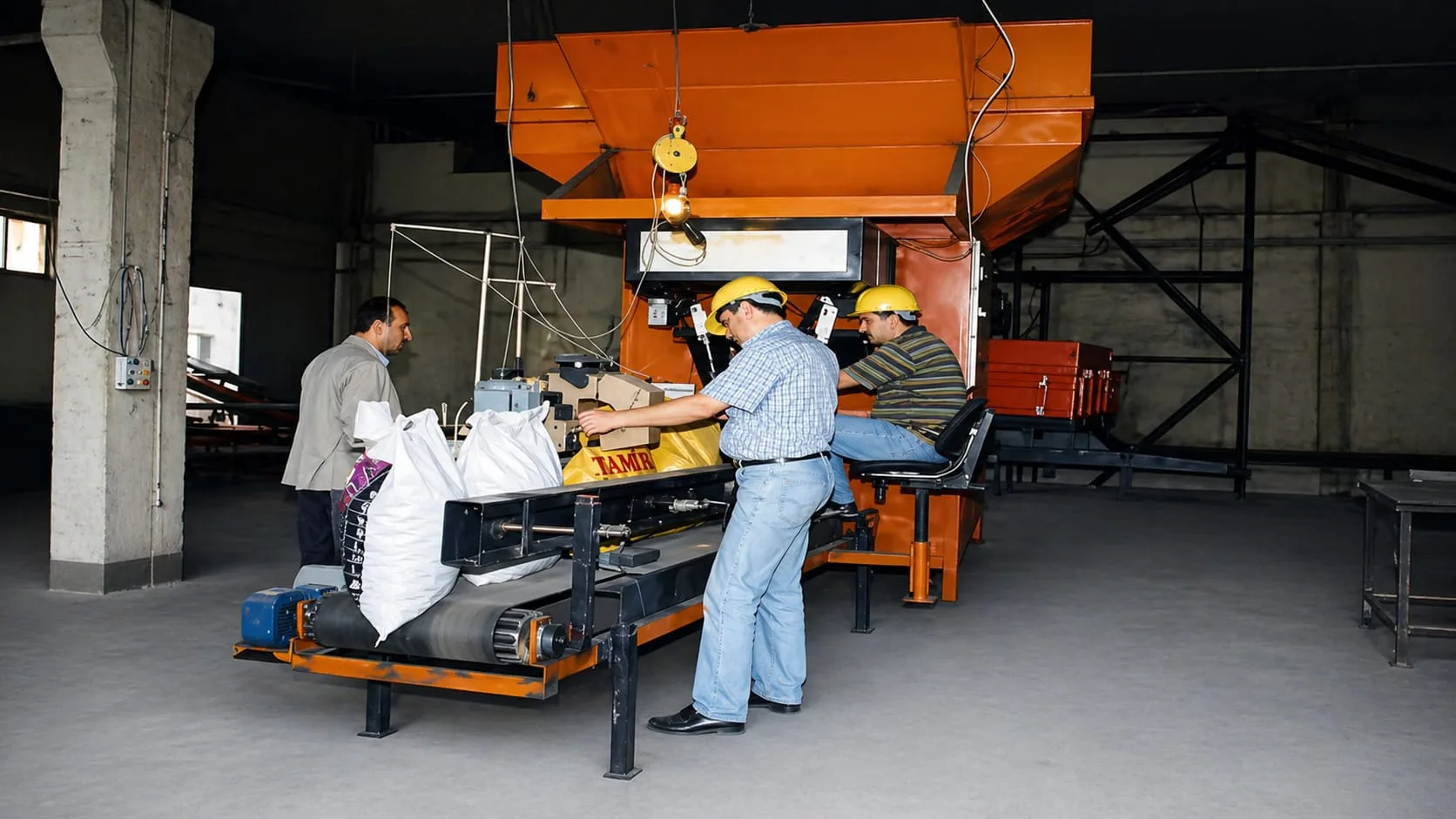 Kömür torbalama makinesi